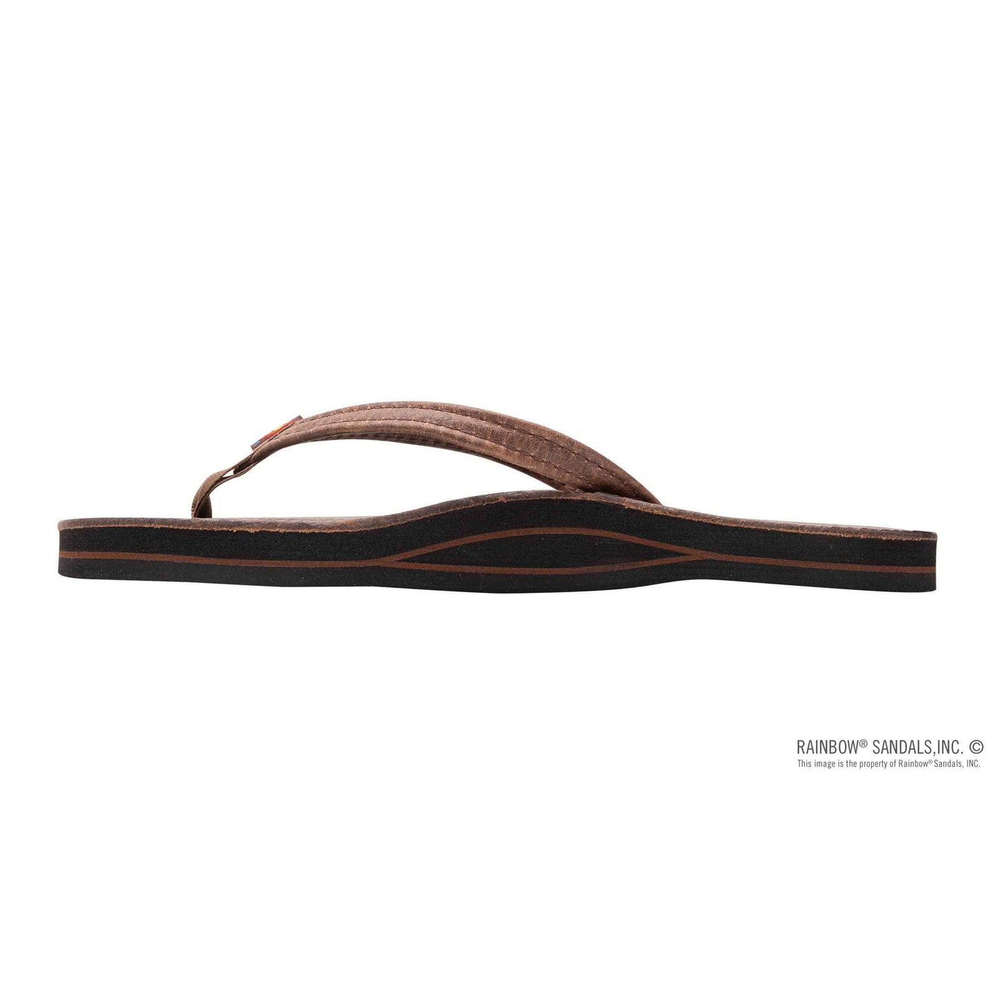 Rainbow Women's Single Layer Luxury Leather Sandals