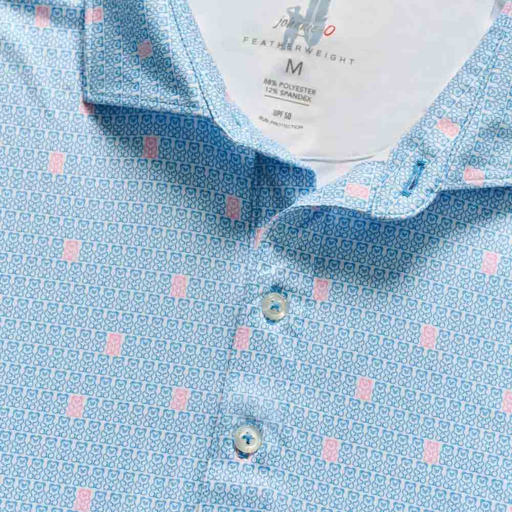 Johnnie-O Men's Bears Printed Short-Sleeve Polo