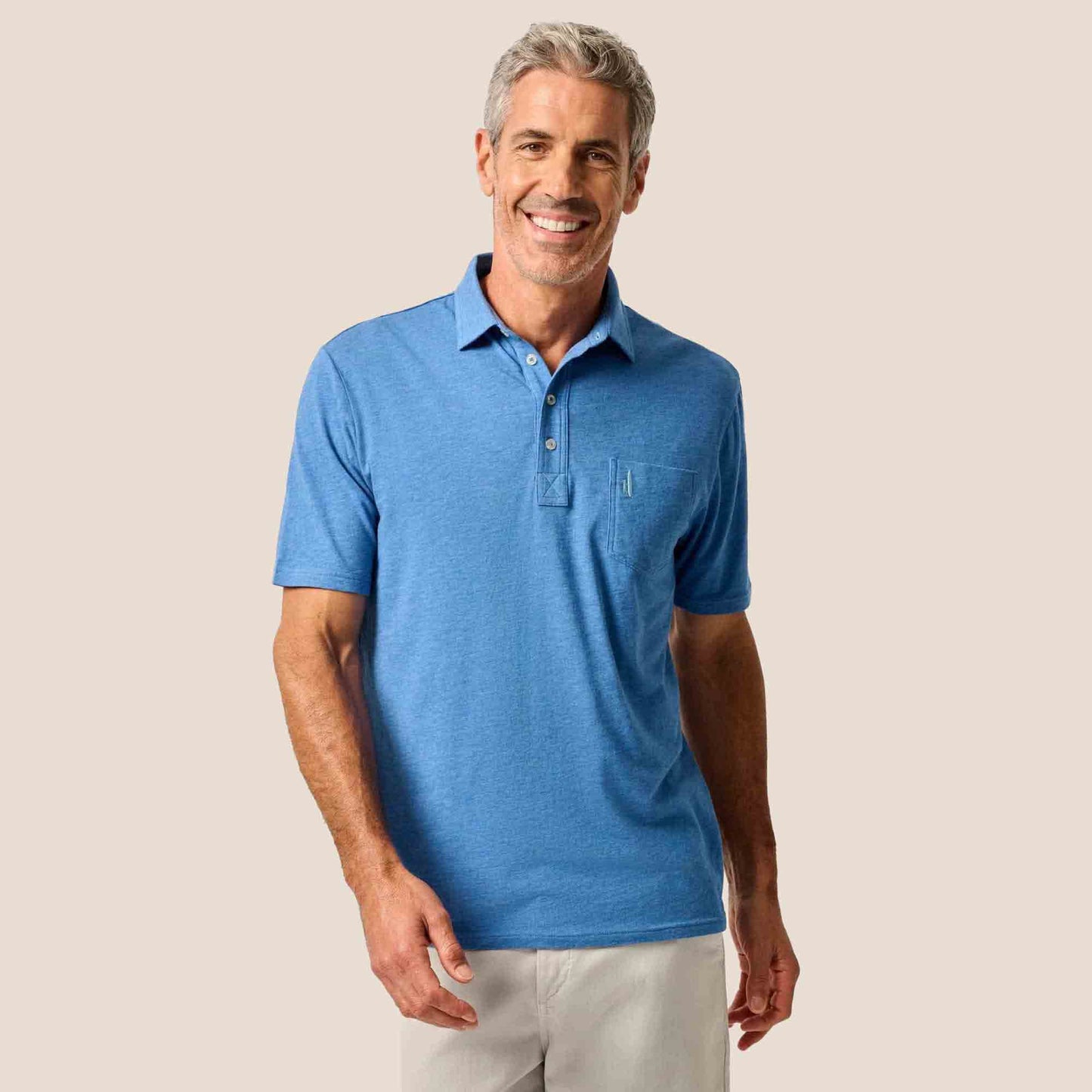 Johnnie-O Men's Heathered Original Polo 2.0