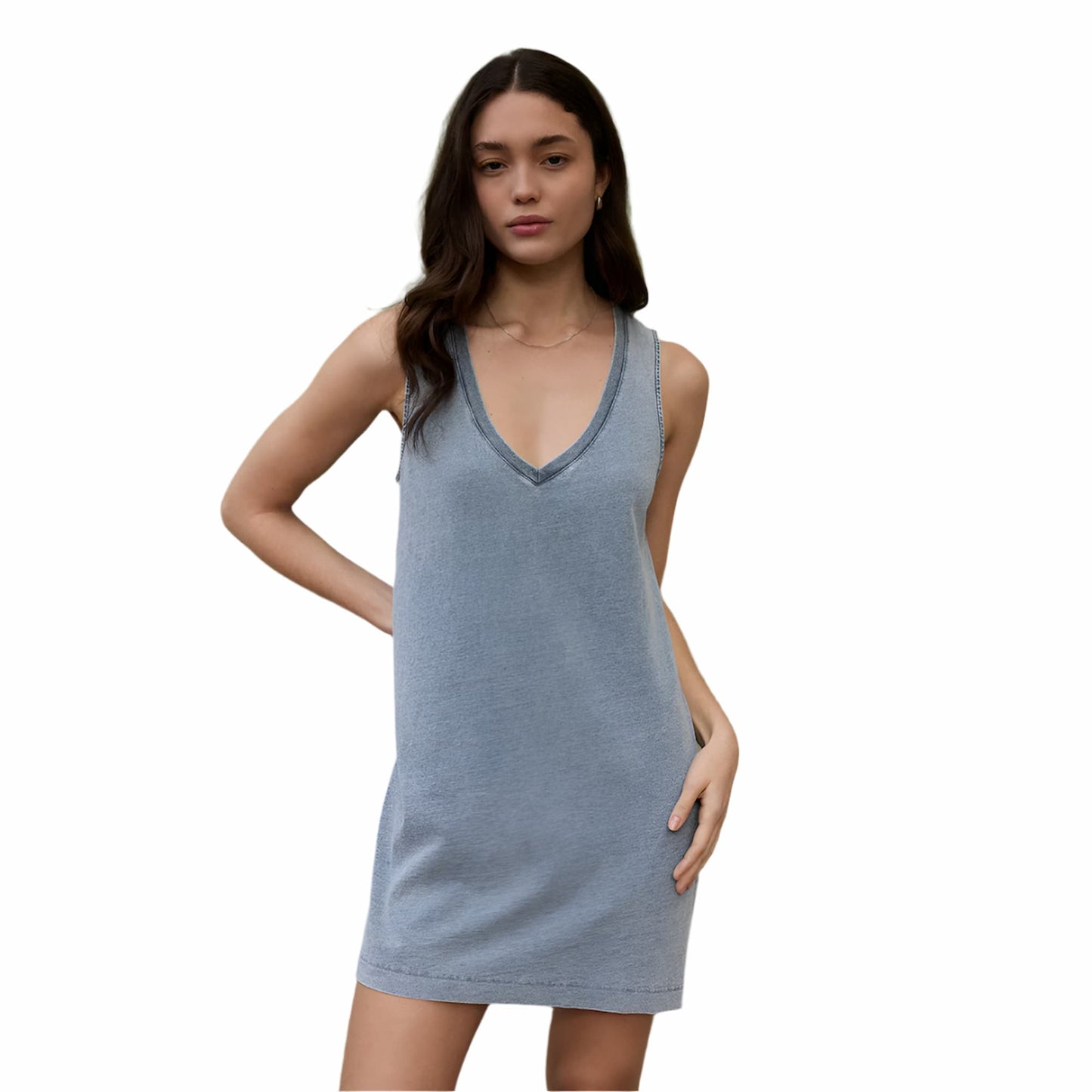 Z Supply Women's Sloane V-Neck Denim Dress
