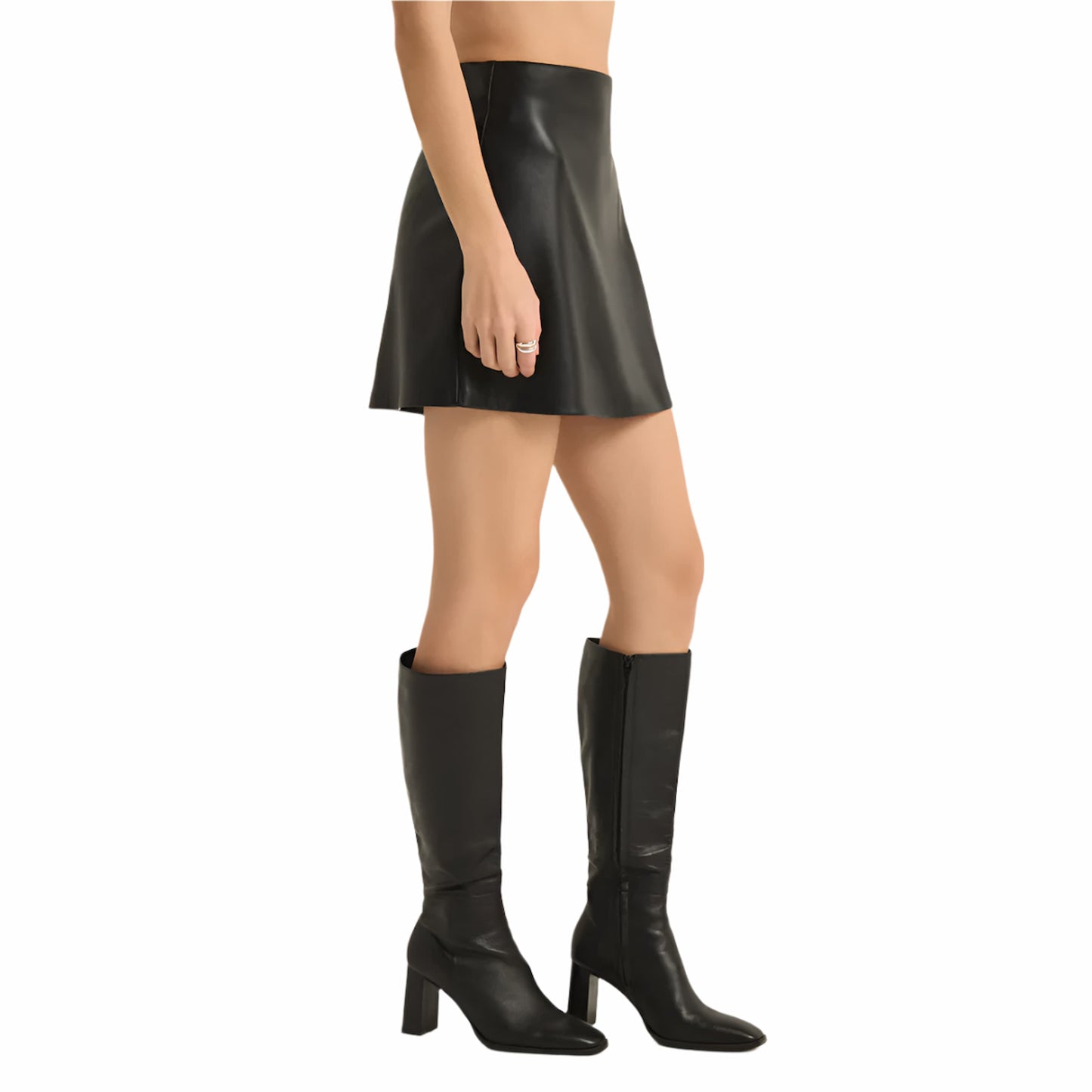 Z Supply Women's Ciera Leather Skirt