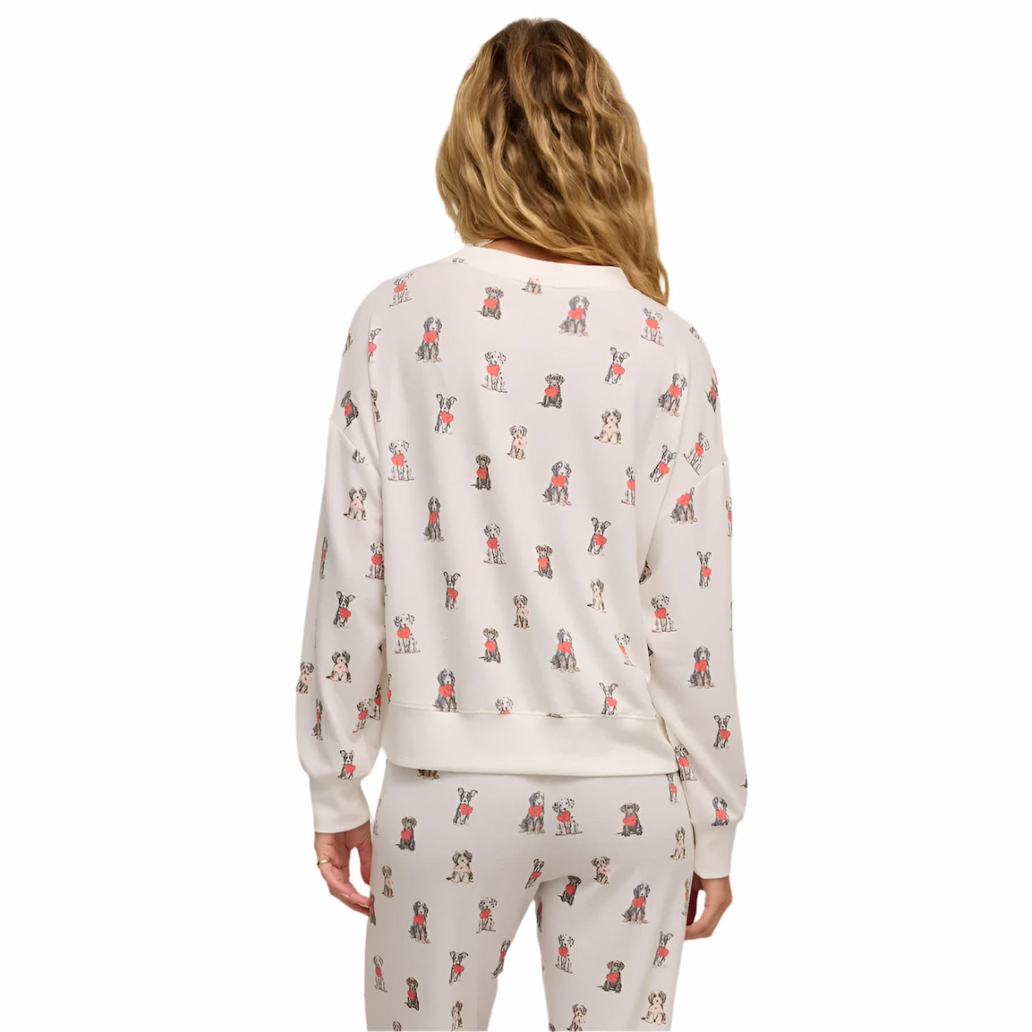 Z Supply Women's Elle Puppy Love Long Sleeve Top