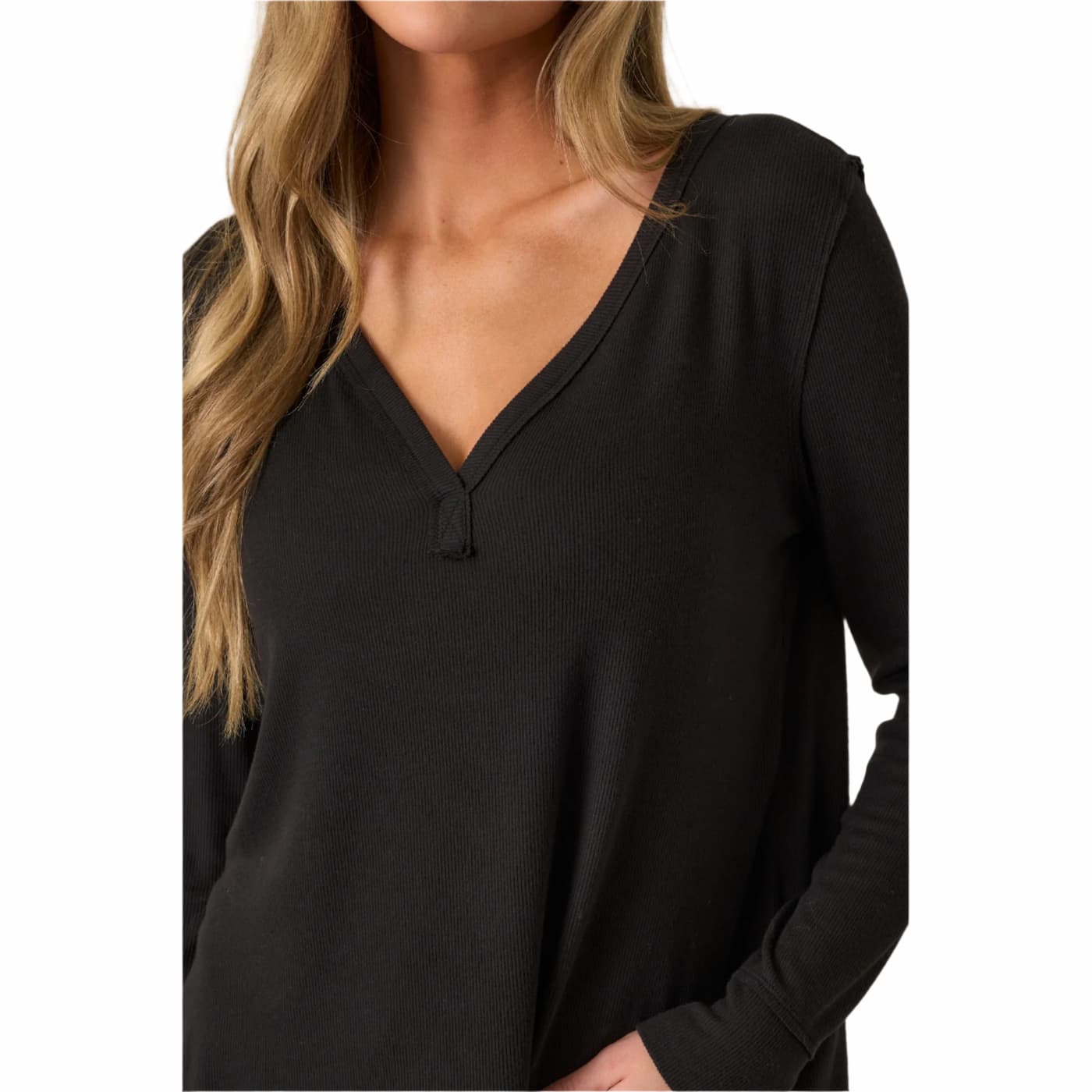 Z Supply Elton Rib Long Sleeve Top