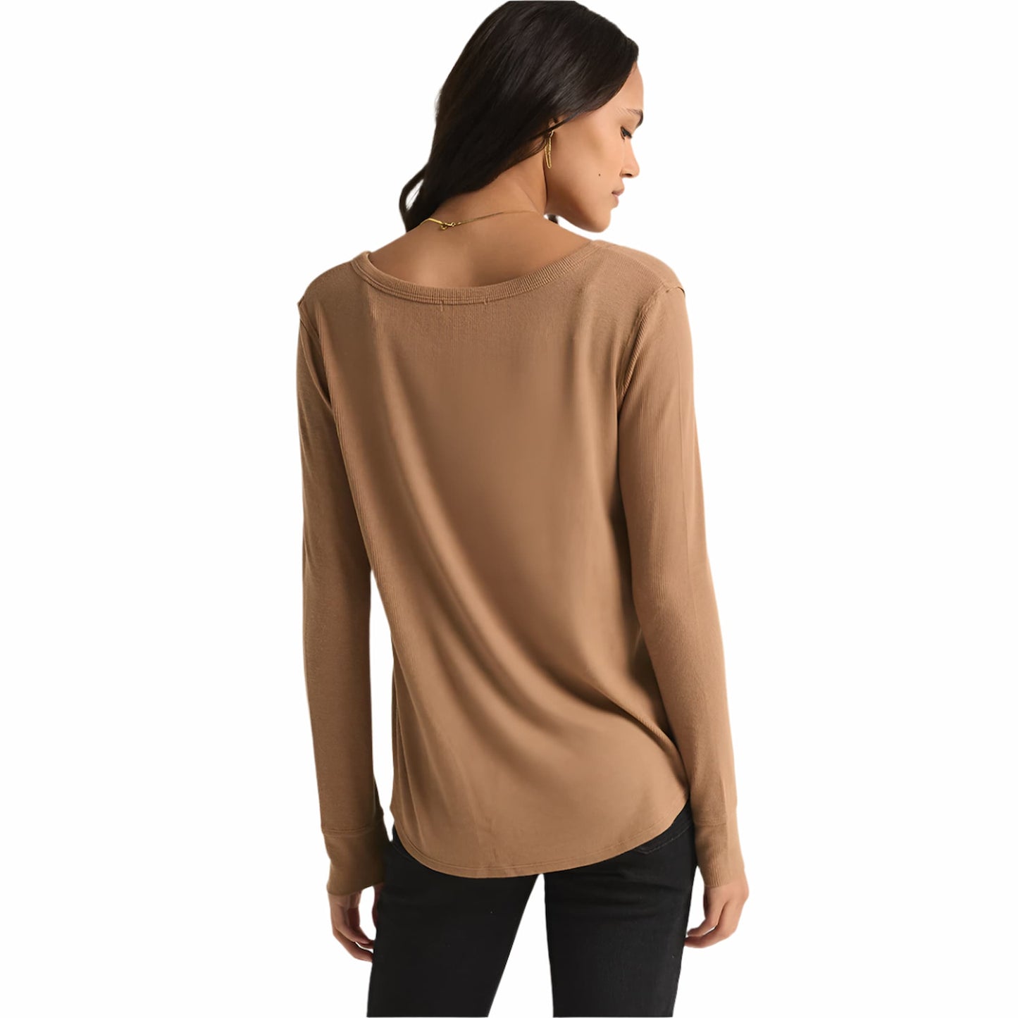 Z Supply Elton Rib Long Sleeve Top