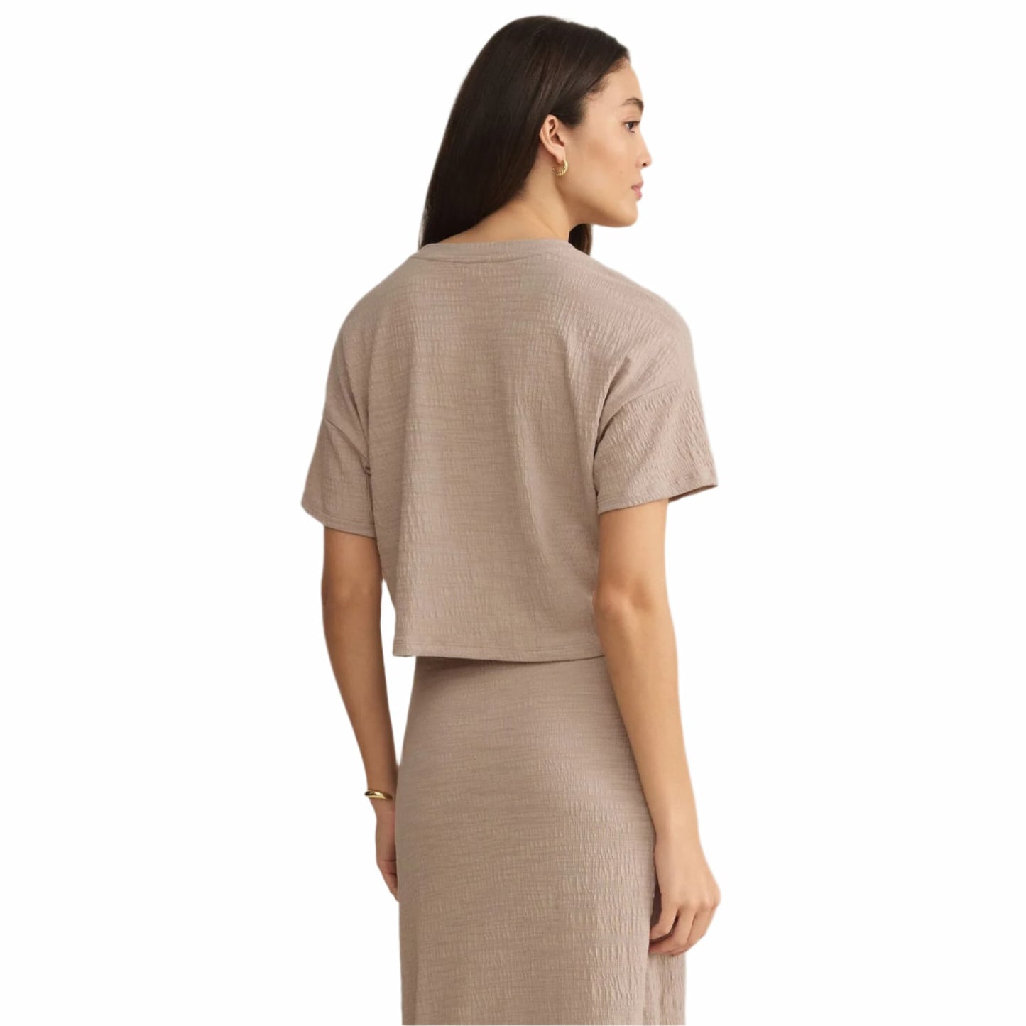 Z Supply Women's Sway Textured Crop Tee