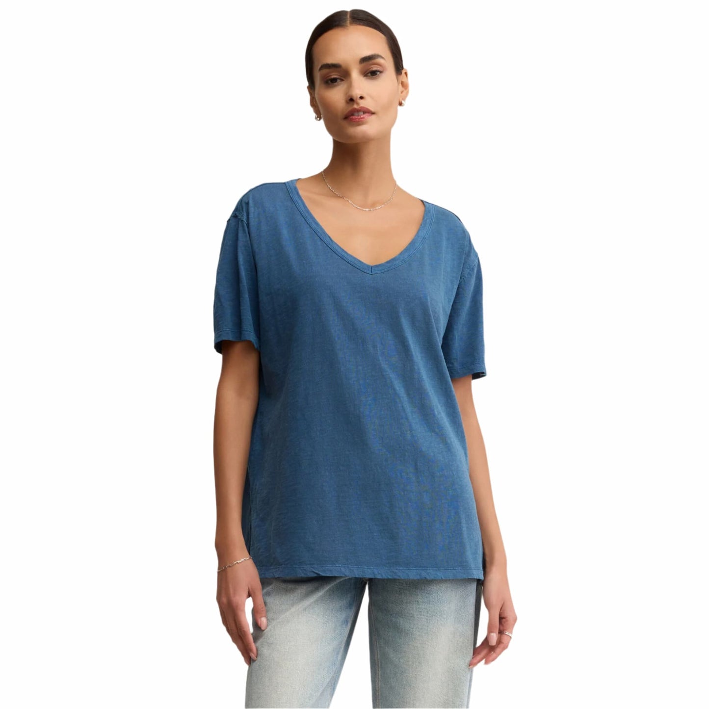 Z Supply Women's Lively Relaxed V-Neck Short Sleeve Tee