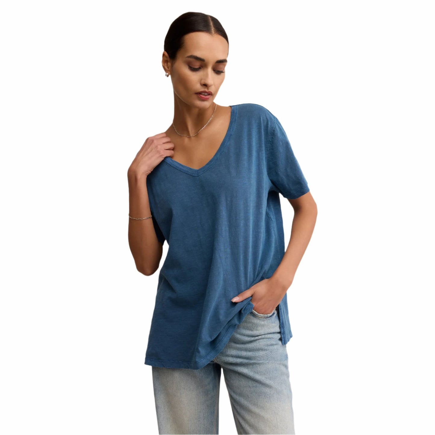 Z Supply Women's Lively Relaxed V-Neck Short Sleeve Tee