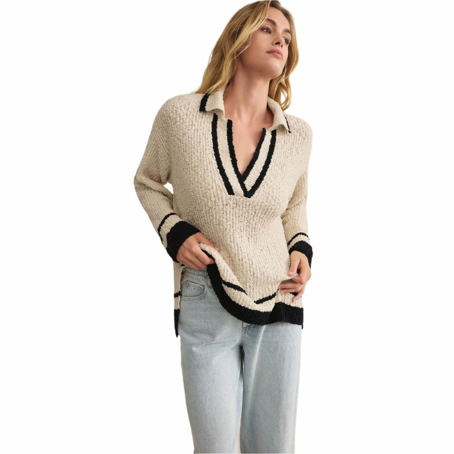 Z Supply Women's Hammond Polo Sweater