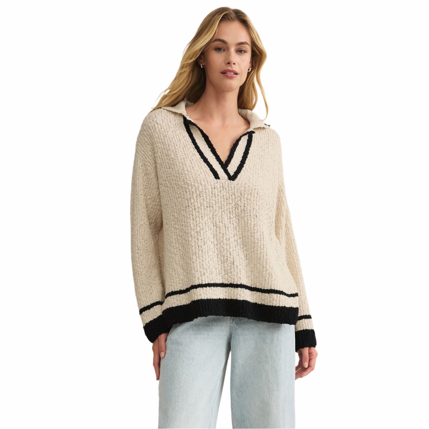 Z Supply Women's Hammond Polo Sweater