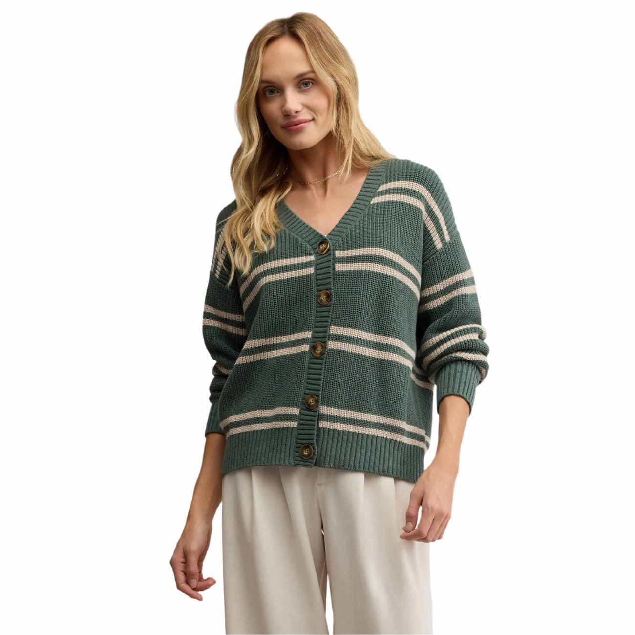 Z Supply Women's Boyfriend Striped Cardigan
