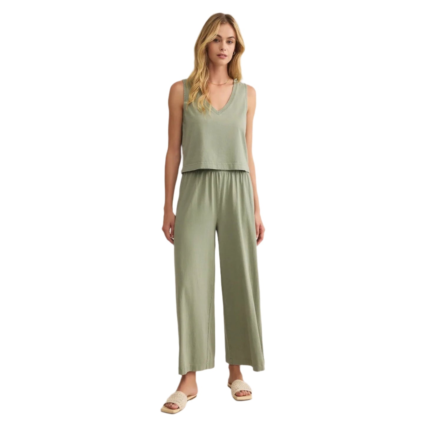 Z Supply Women's Scout Jersey Flare Pants
