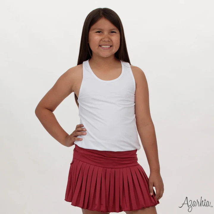 Azarhia Girl's Mini Pleated Skort