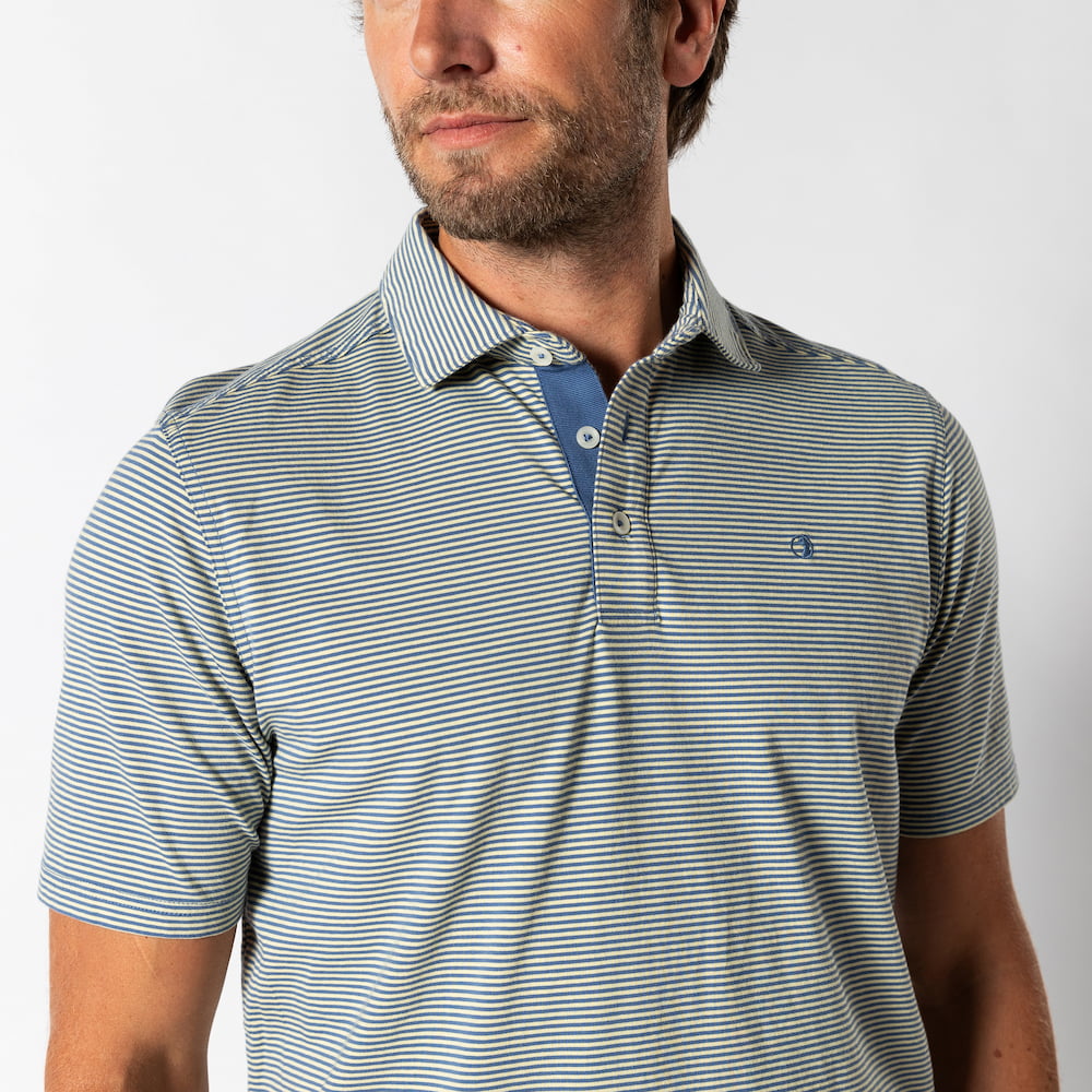 Duck Head Men's Striped Hannover Pima Cotton Polo
