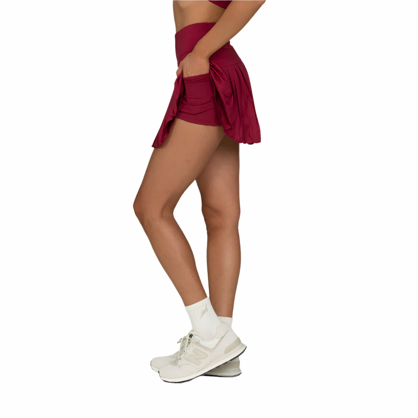 Gold Hinge Women's  Pleated Tennis Skirt - 15"