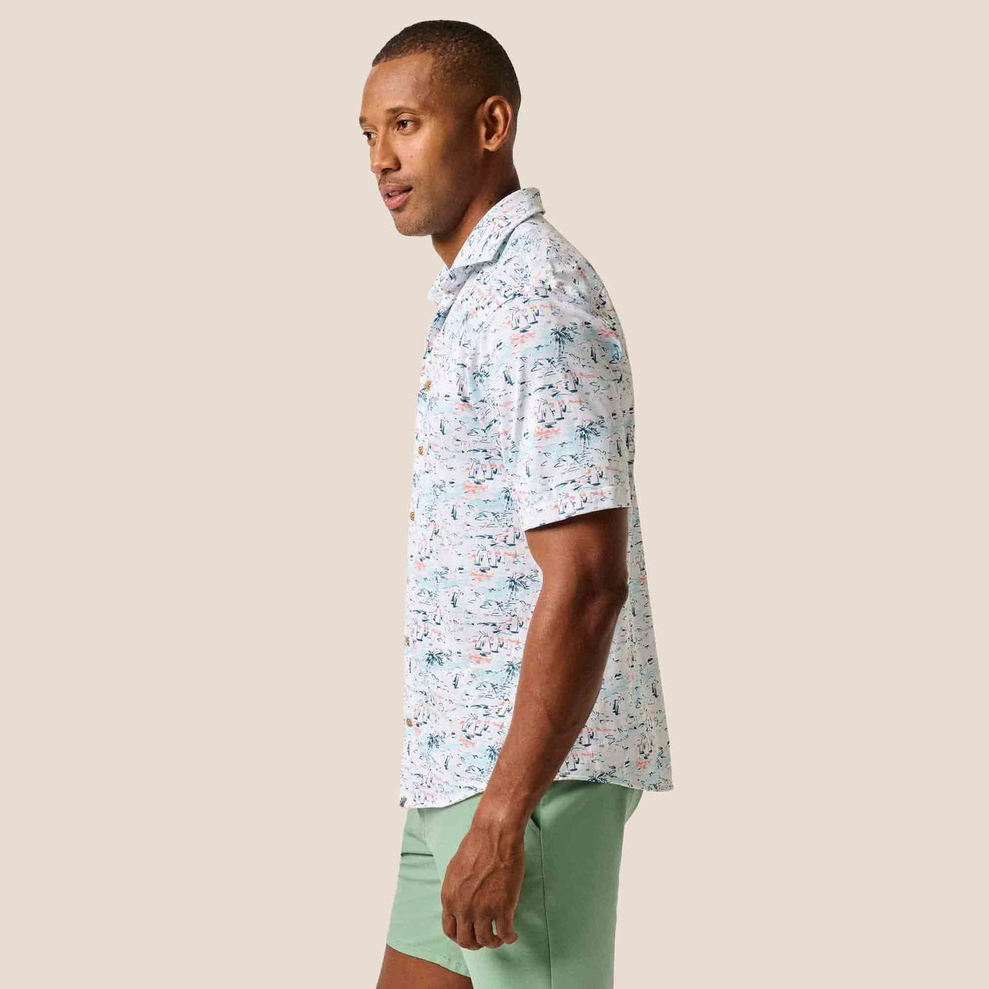 Johnnie-O Men's Making Waves Short-Sleeve Shirt