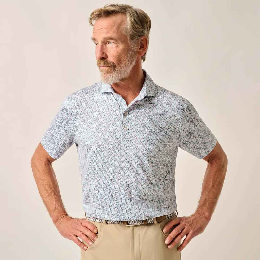 Johnnie-O Men's Springwood Printed Polo