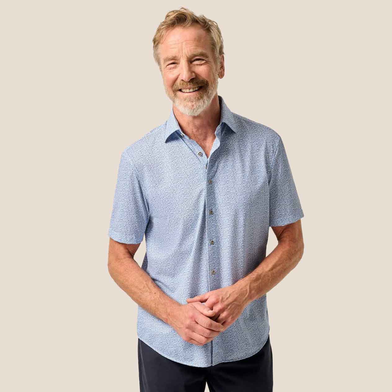 Johnnie-O Men's Waylan Printed Short-Sleeve Shirt
