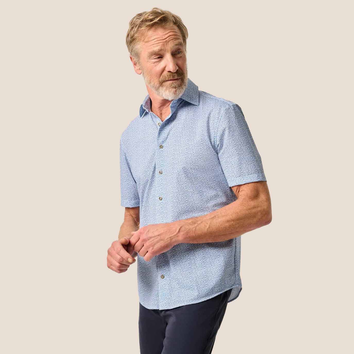 Johnnie-O Men's Waylan Printed Short-Sleeve Shirt