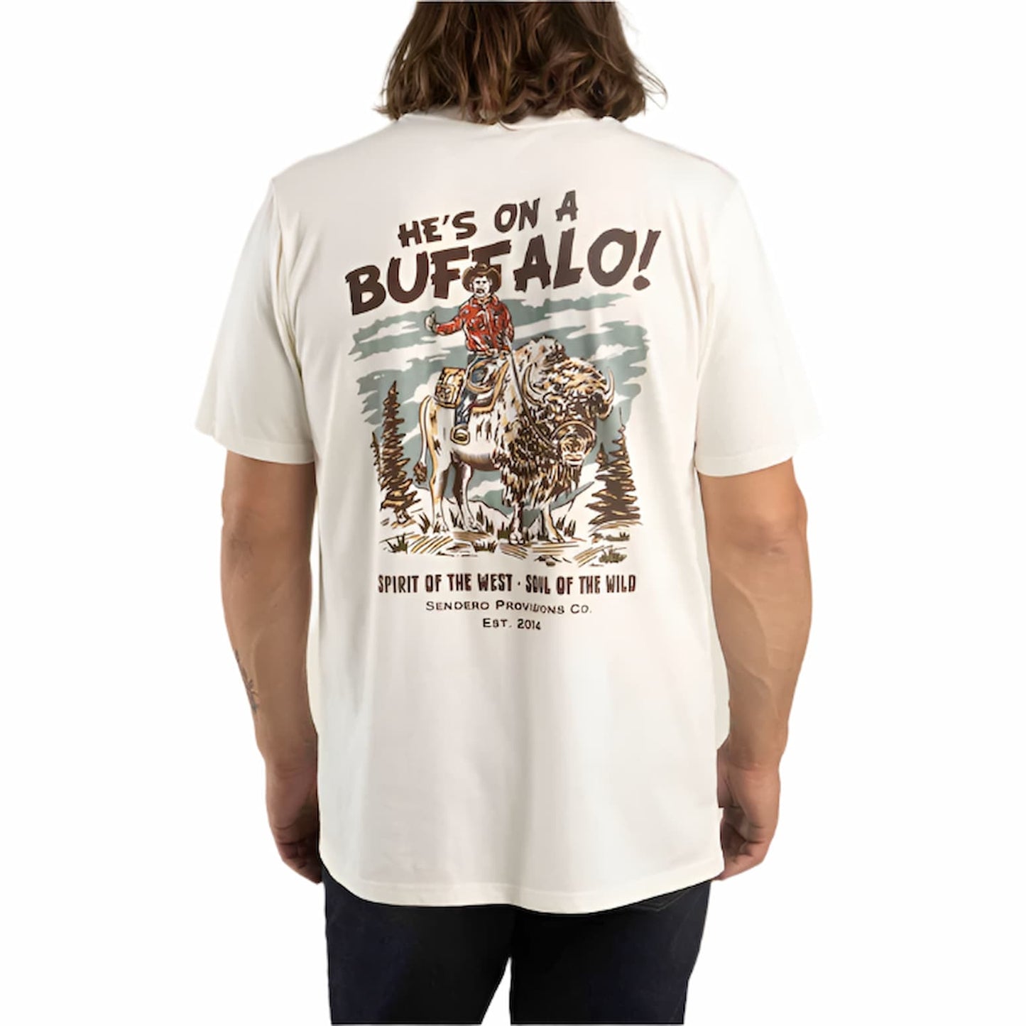 Sendero Men's Buffalo Short Sleeve T-Shirt