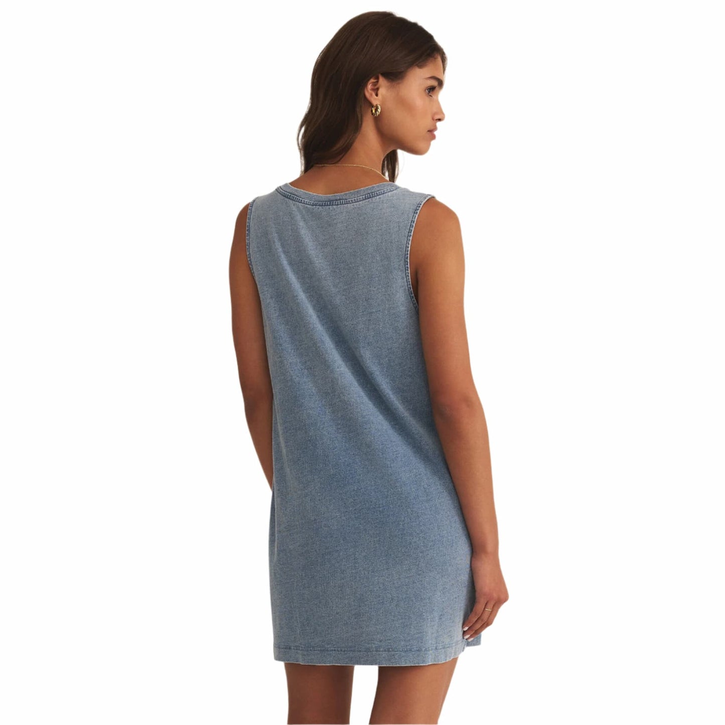 Z Supply Women's Sloane V-Neck Denim Dress