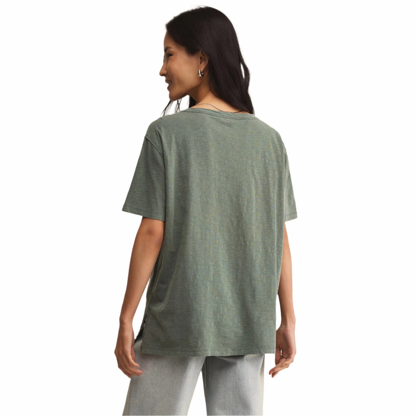 Z Supply Women's Lively Relaxed V-Neck Short Sleeve Tee