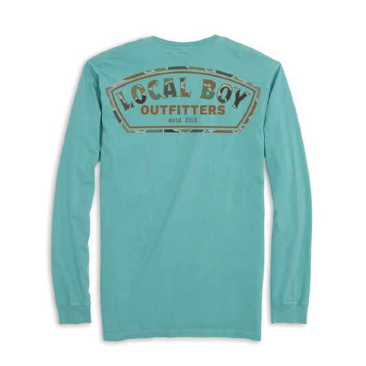 Local Boy Men's Forest Camo Long Sleeve Tee